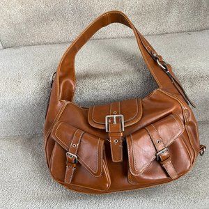 Tan Faux Hobo Bag
